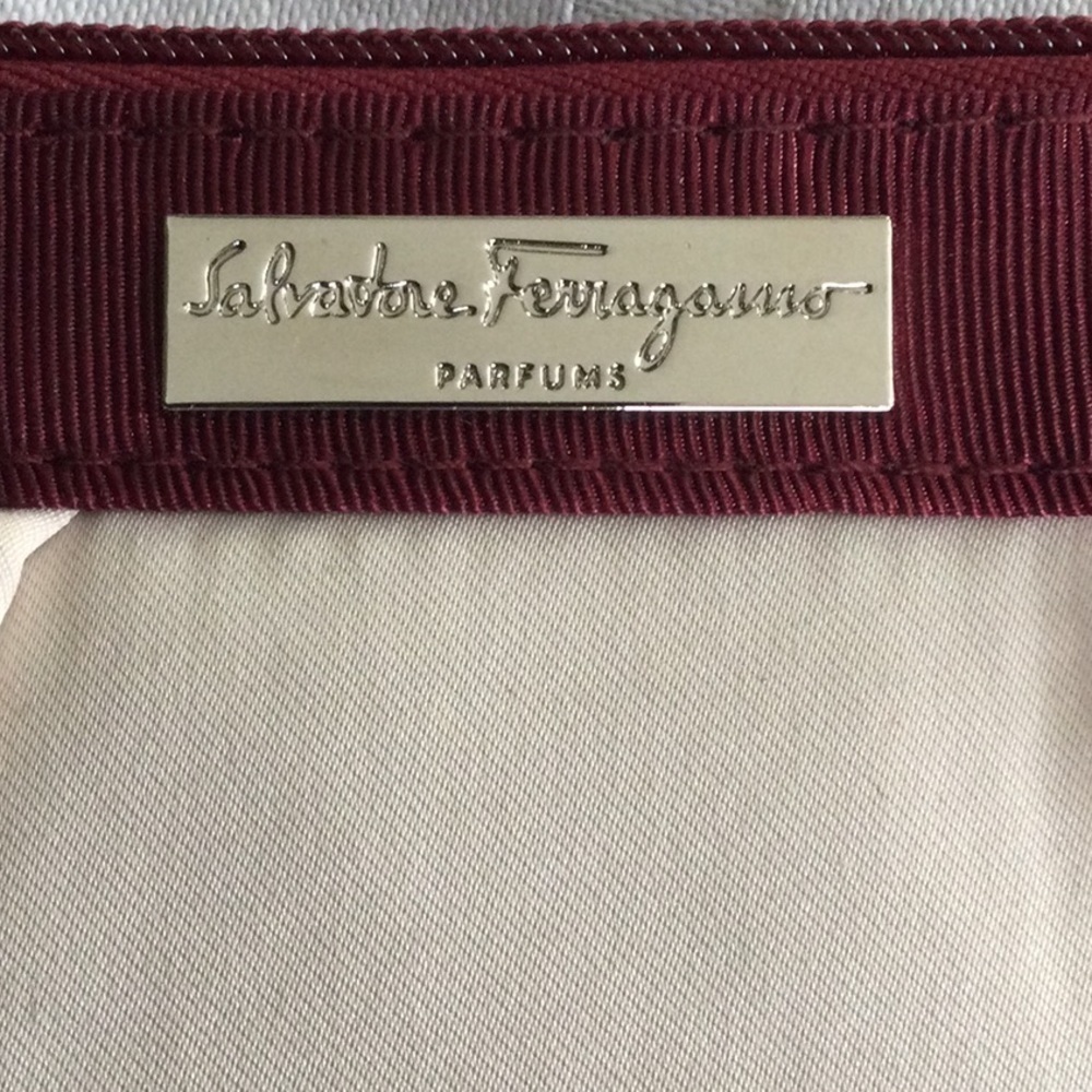 Salvatore Ferragamo satin clutch travel gear